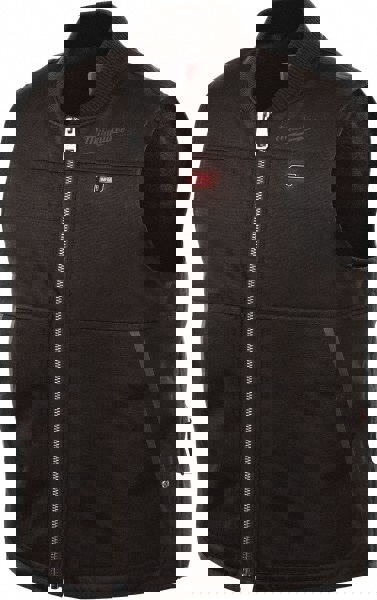 Heated Vest: Size 2X-Large, Black, Polyester